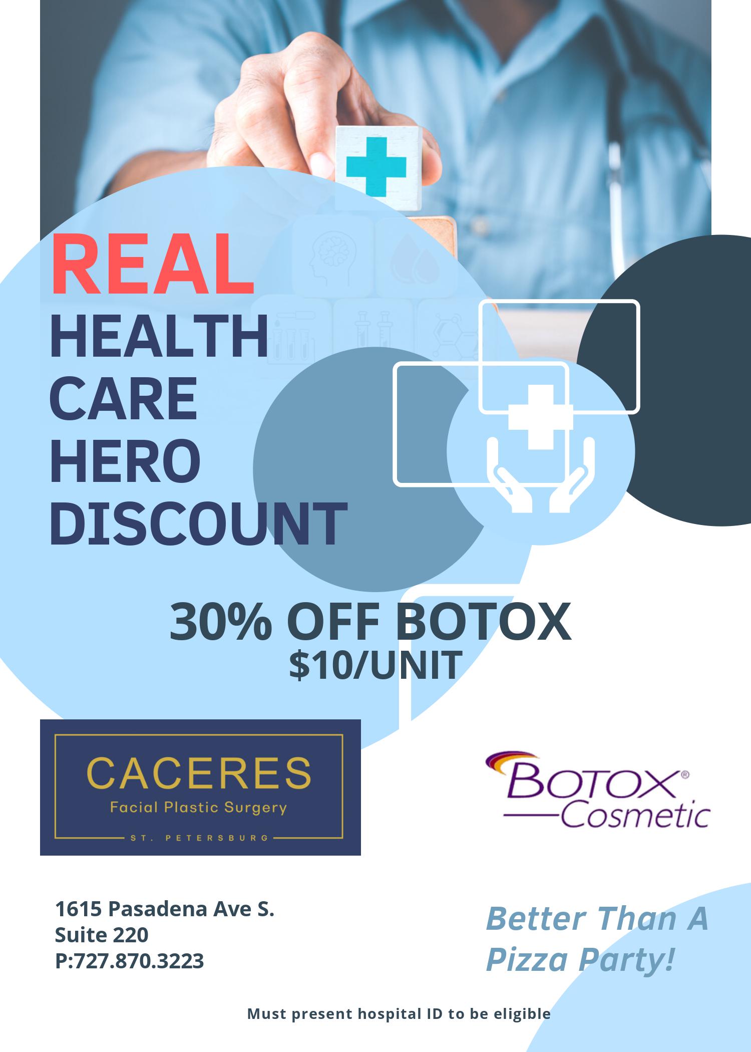 Healthcare Hero Botox flyer